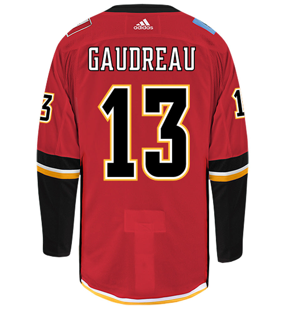 Johnny Gaudreau Calgary Flames Adidas Authentic Home NHL Hockey Jersey