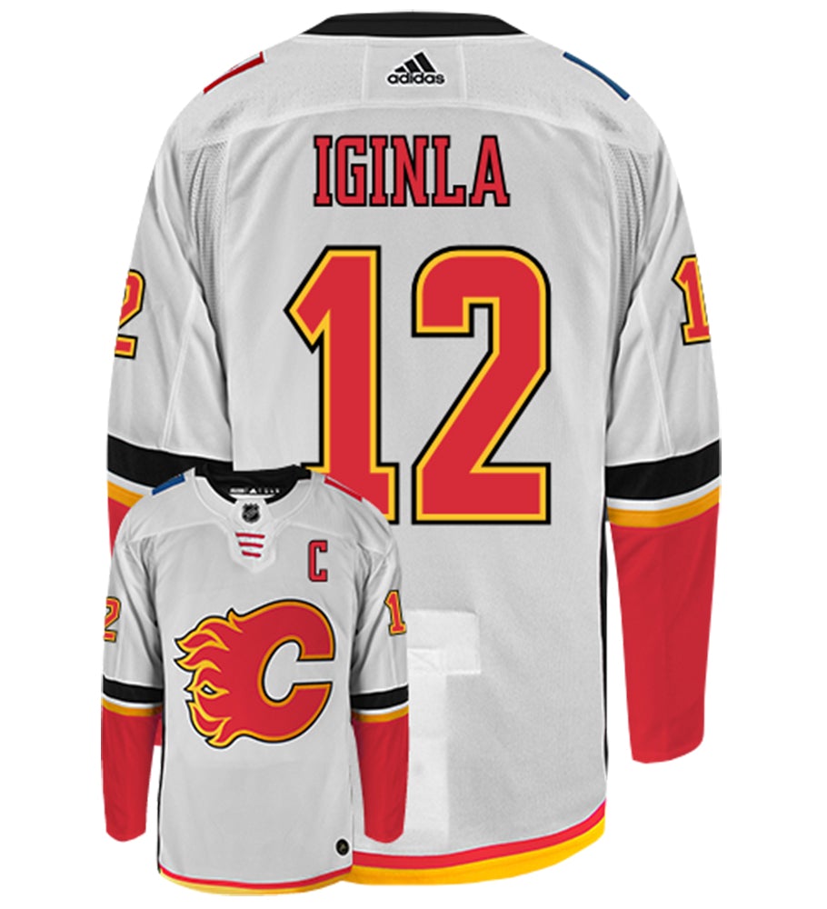 Jarome Iginla Flames de Calgary Adidas Authentic Away NHL Hockey Jersey
