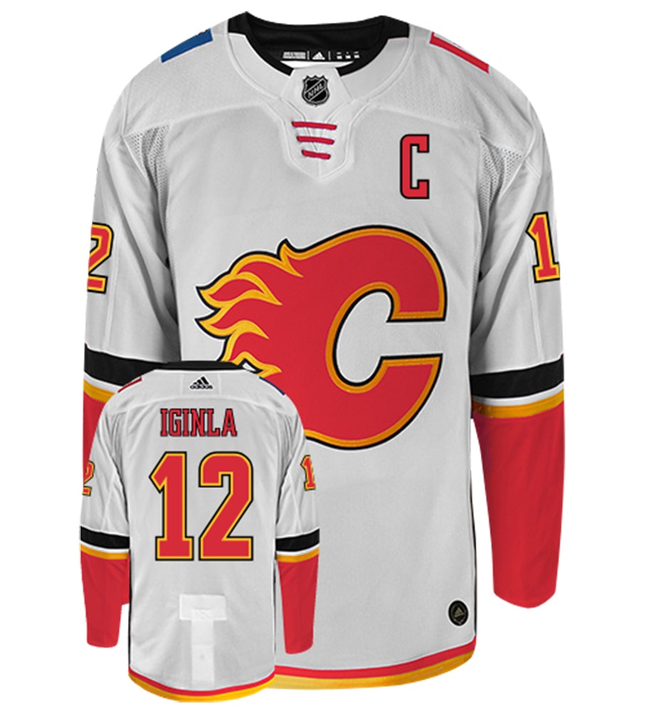 Jarome Iginla Flames de Calgary Adidas Authentic Away NHL Hockey Jersey