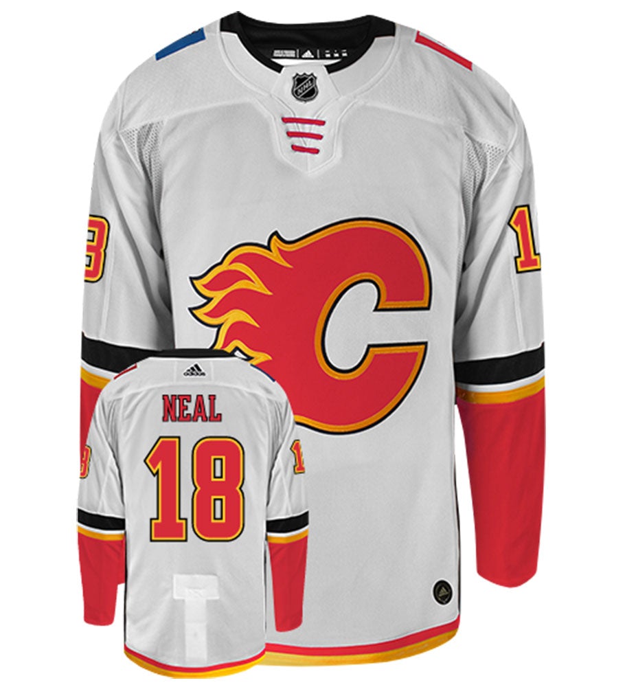 James Neal Calgary Flames Adidas Authentic Away NHL Hockey Jersey