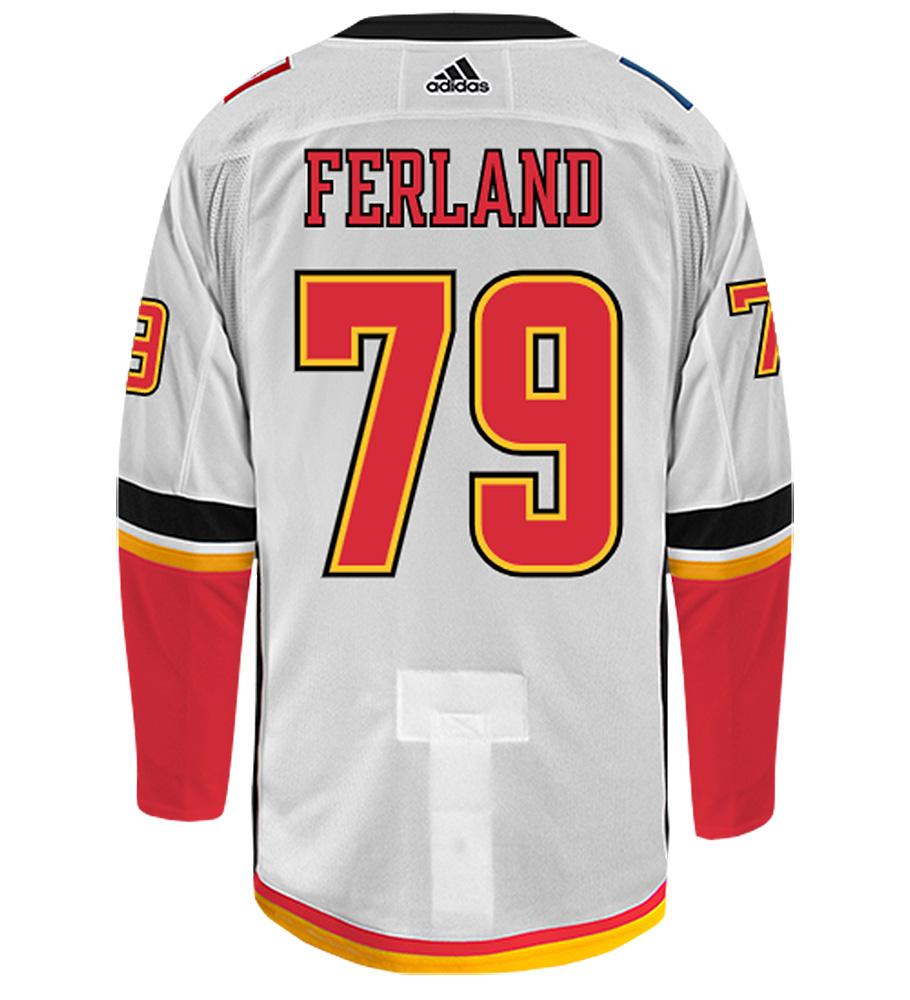 Michael Ferland Calgary Flames Adidas Authentic Away NHL Hockey Jersey