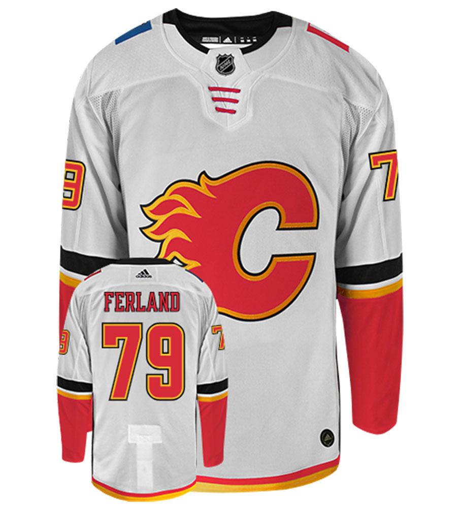 Michael Ferland Calgary Flames Adidas Authentic Away NHL Hockey Jersey