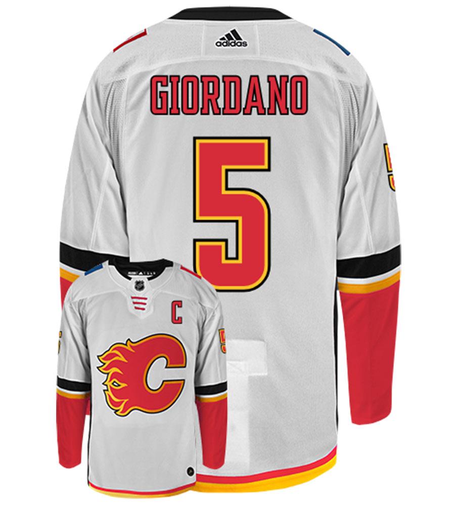 Mark Giordano Calgary Flames Adidas Authentic Away NHL Hockey Jersey