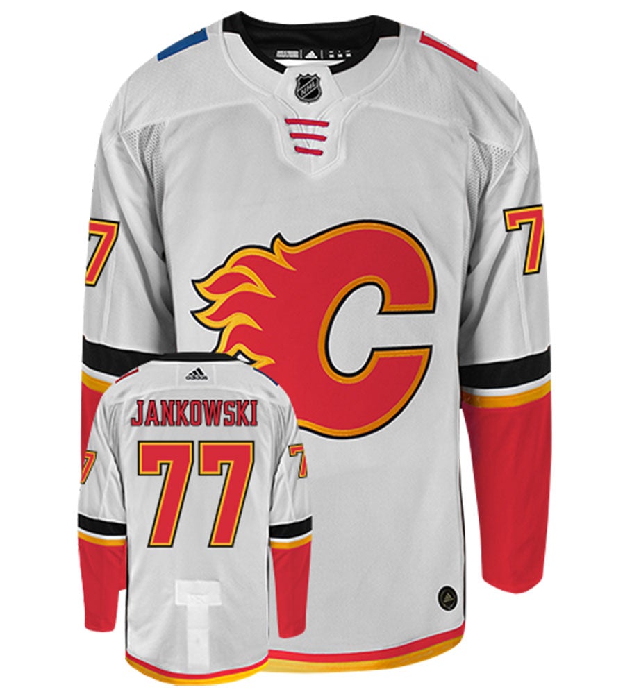 Mark Jankowski Calgary Flames Adidas Authentic Away NHL Hockey Jersey