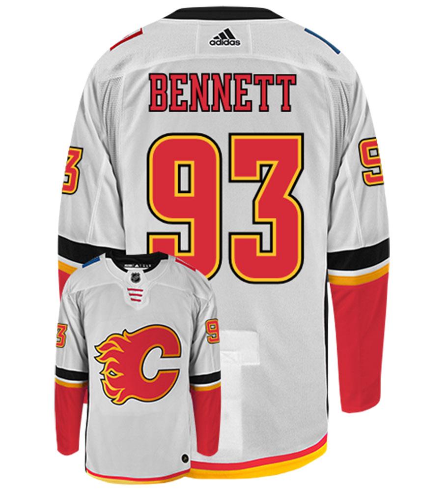 Sam Bennett Calgary Flames Adidas Authentic Away NHL Hockey Jersey