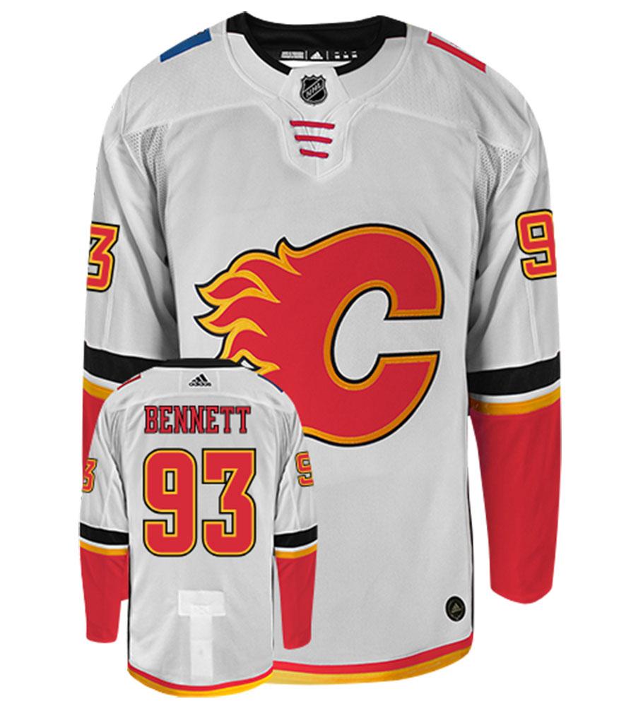 Sam Bennett Calgary Flames Adidas Authentic Away NHL Hockey Jersey