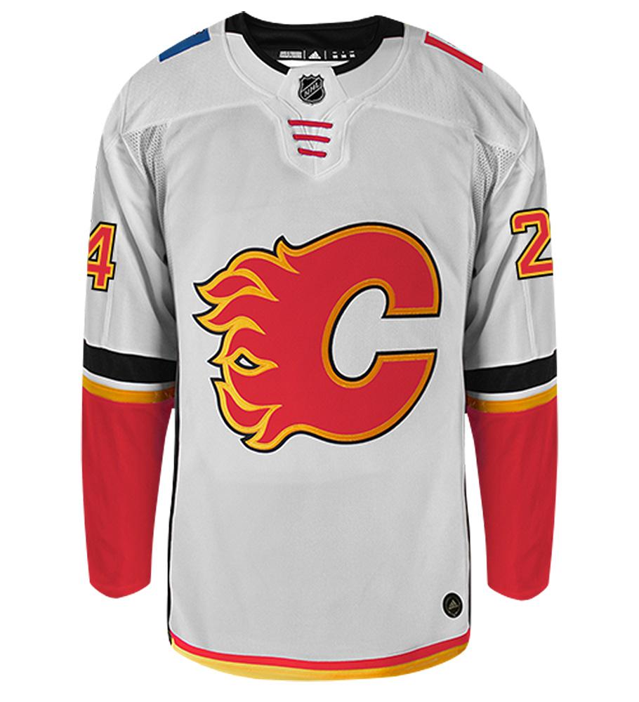 Travis Hamonic Calgary Flames Adidas Authentic Away NHL Hockey Jersey