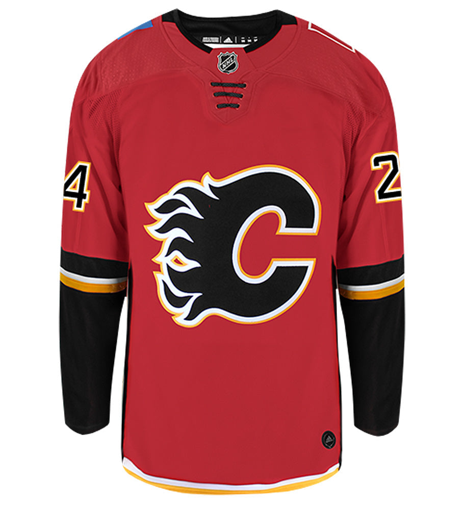 Travis Hamonic Calgary Flames Adidas Authentic Home NHL Hockey Jersey
