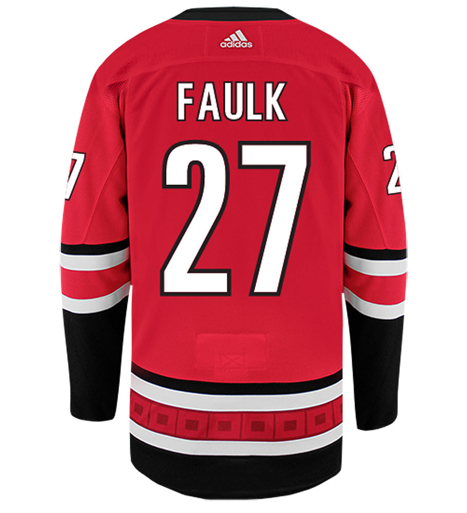 Justin Faulk Carolina Hurricanes Adidas Authentic Home NHL Hockey Jersey