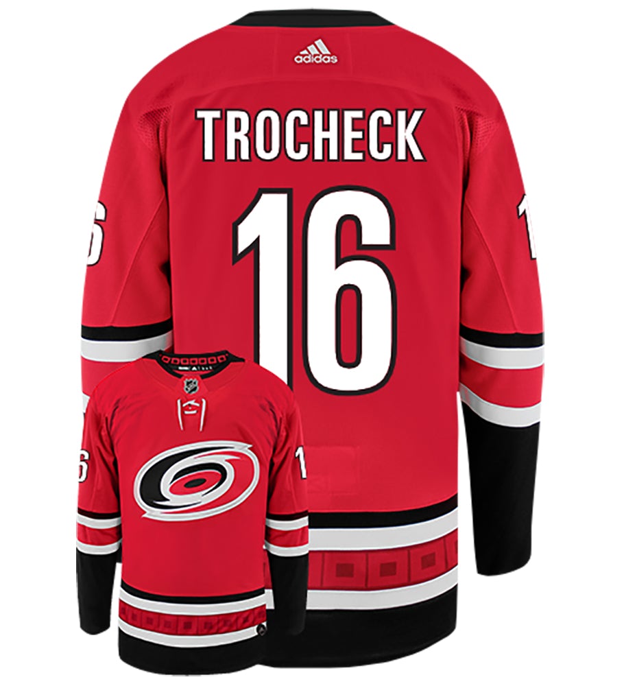 Vincent Trocheck Carolina Hurricanes Adidas Authentic Home NHL Hockey Jersey