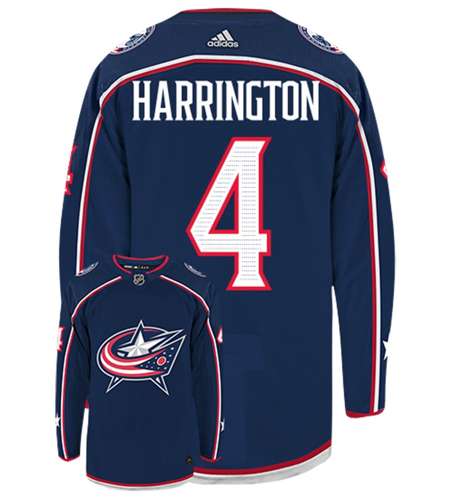 Scott Harrington Columbus Blue Jackets  Adidas Authentic Home NHL Hockey Jersey