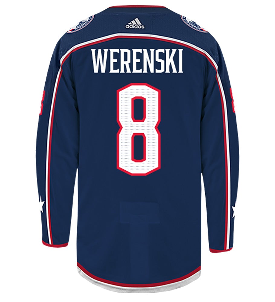 Zach Werenski Columbus Blue Jackets  Adidas Authentic Home NHL Hockey Jersey