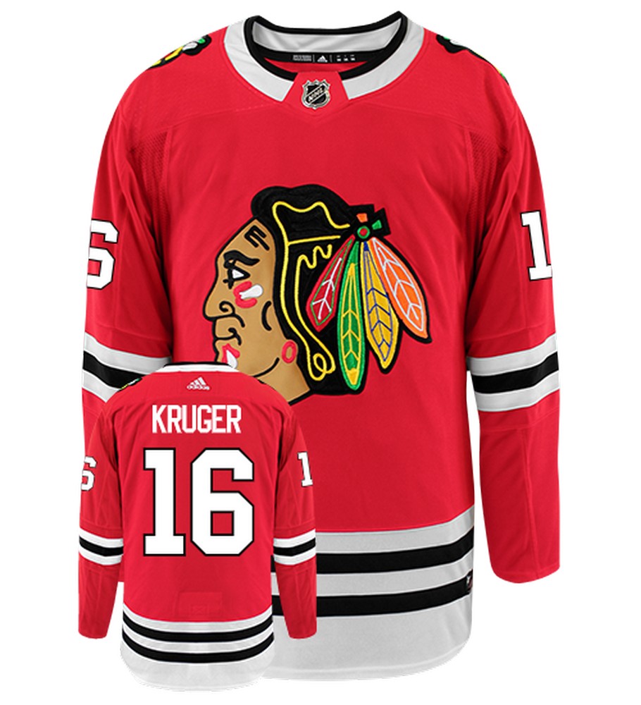 Marcus Kruger Chicago Blackhawks Adidas Authentic Home NHL Jersey