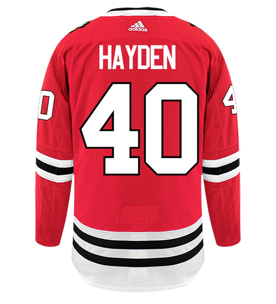 John Hayden Chicago Blackhawks Adidas Authentic Home NHL Hockey Jersey