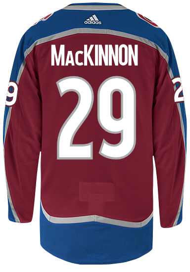 Nathan MacKinnon Colorado Avalanche Adidas Authentic Home NHL Hockey Jersey