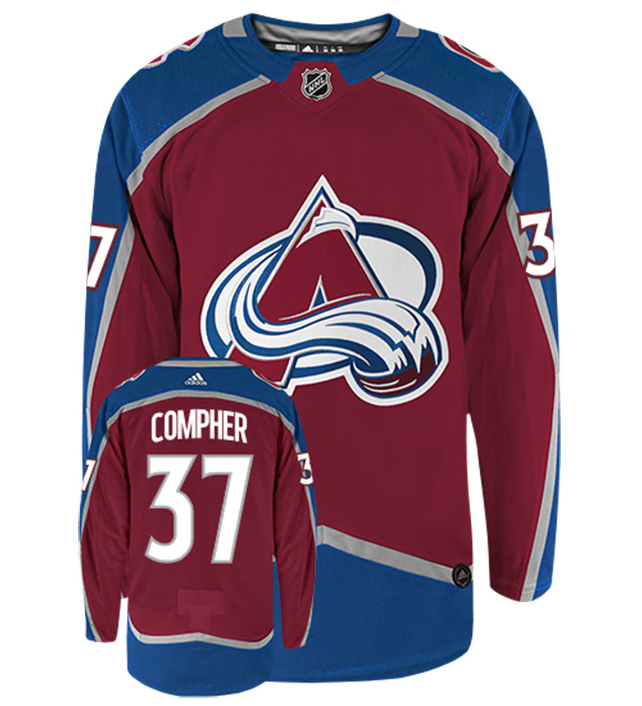 JT Compher Colorado Avalanche Adidas Authentic Home NHL Hockey Jersey