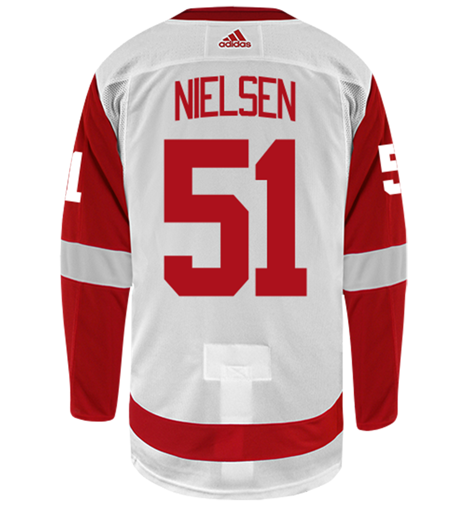 Frans Nielsen Detroit Red Wings Adidas Authentic Away NHL Hockey Jersey