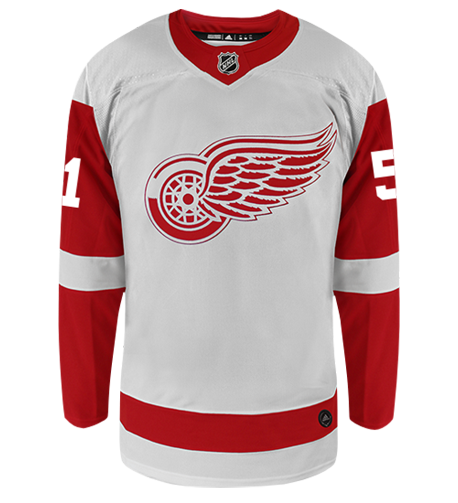 Frans Nielsen Detroit Red Wings Adidas Authentic Away NHL Hockey Jersey