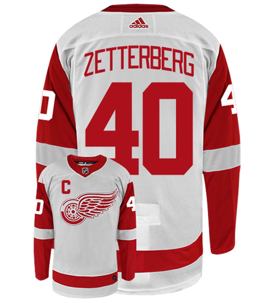 Henrik Zetterberg Detroit Red Wings Adidas Authentic Away NHL Hockey Jersey