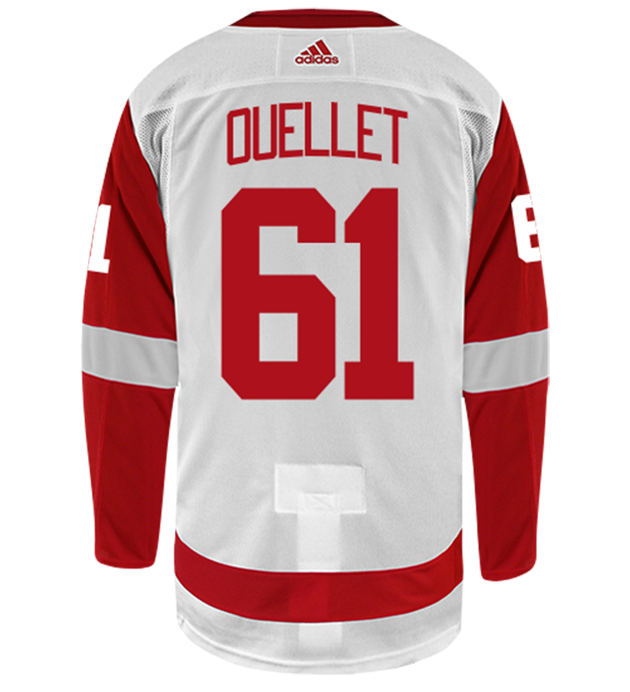 Xavier Ouellet Detroit Red Wings Adidas Authentic Away NHL Hockey Jersey