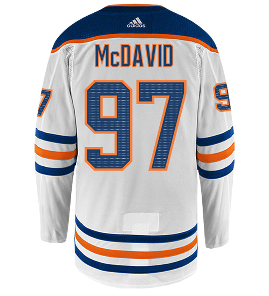Connor McDavid Edmonton Oilers Adidas Authentic Away NHL Hockey Jersey
