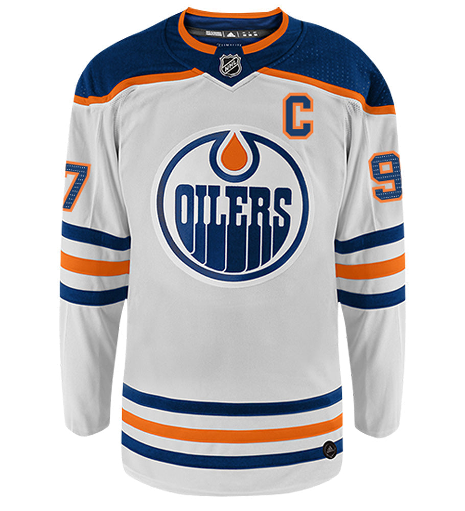 Connor McDavid Edmonton Oilers Adidas Authentic Away NHL Hockey Jersey