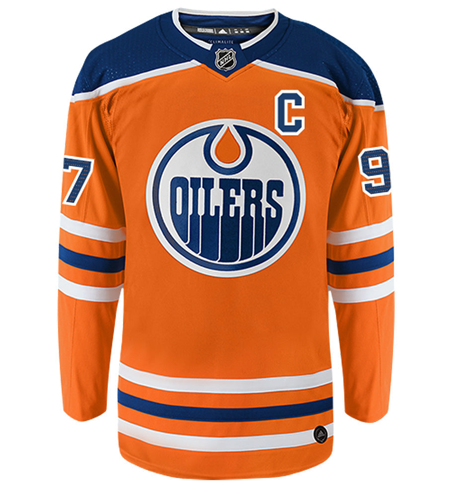 Connor McDavid Edmonton Oilers Adidas Authentic Home NHL Hockey Jersey