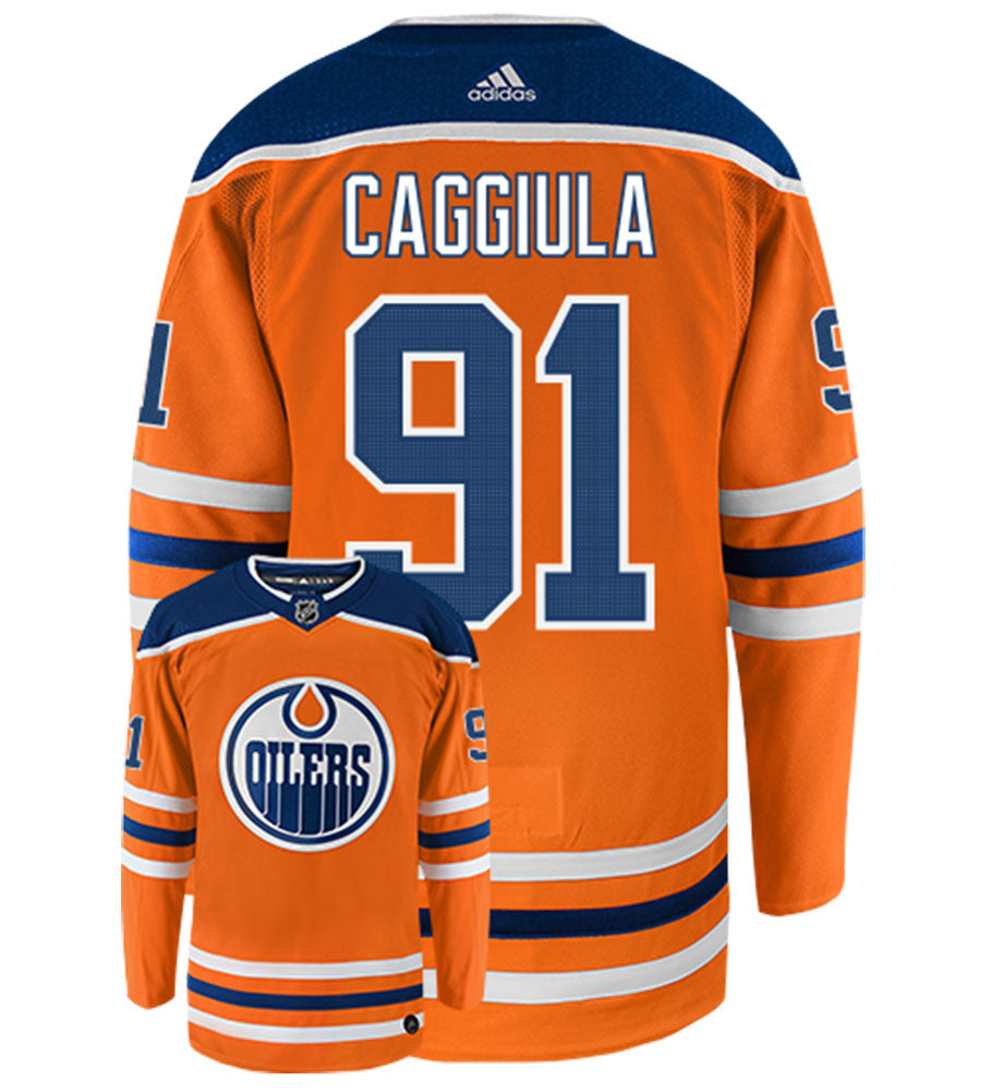 Drake Caggiula Edmonton Oilers Adidas Authentic Home NHL Hockey Jersey