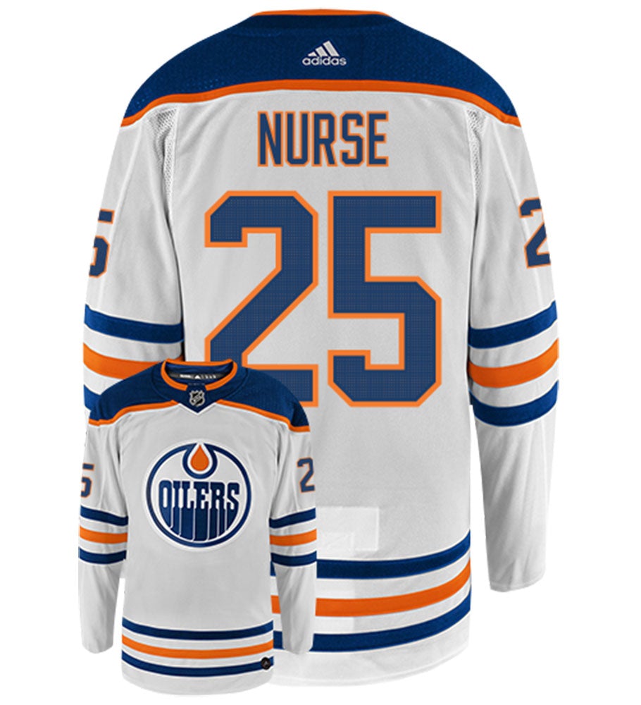 Darnell Nurse Edmonton Oilers Adidas Authentic Away NHL Hockey Jersey