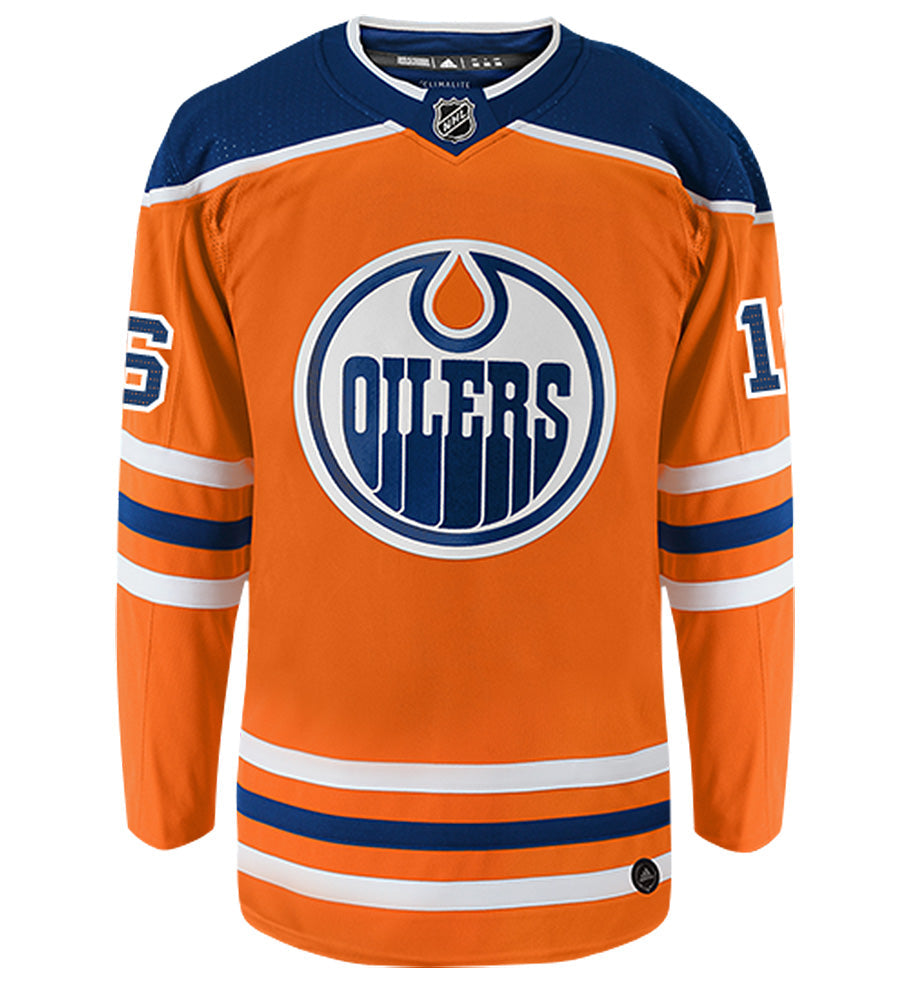 Jujhar Khaira Edmonton Oilers Adidas Authentic Home NHL Hockey Jersey