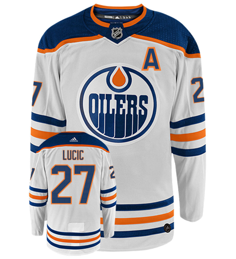 Milan Lucic Edmonton Oilers Adidas Authentic Away NHL Hockey Jersey