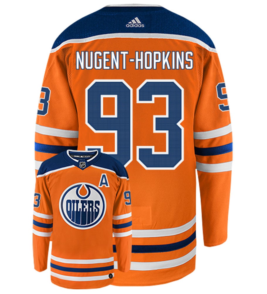 Edmonton Oilers No93 Ryan Nugent-Hopkins Orange Home Womens Jersey