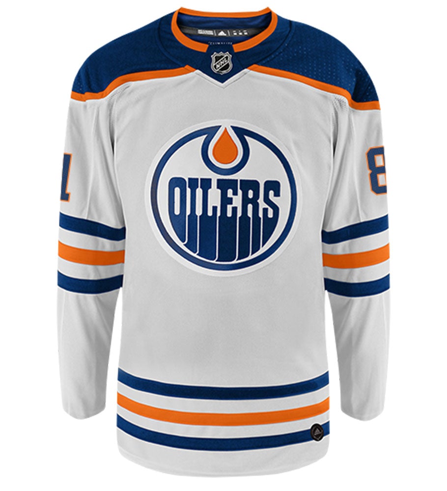 Yohann Auvitu Edmonton Oilers Adidas Authentic Away NHL Hockey Jersey