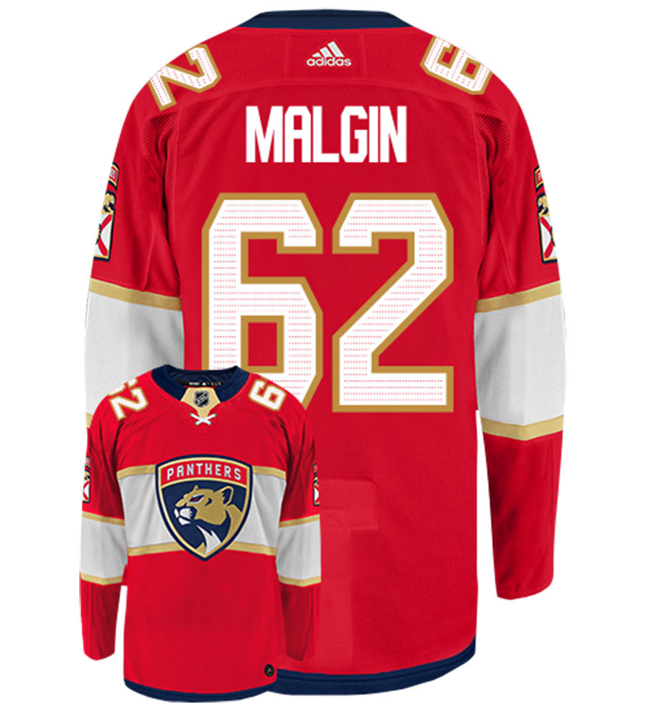 Denis Malgin Florida Panthers Adidas Authentic Home NHL Hockey Jersey