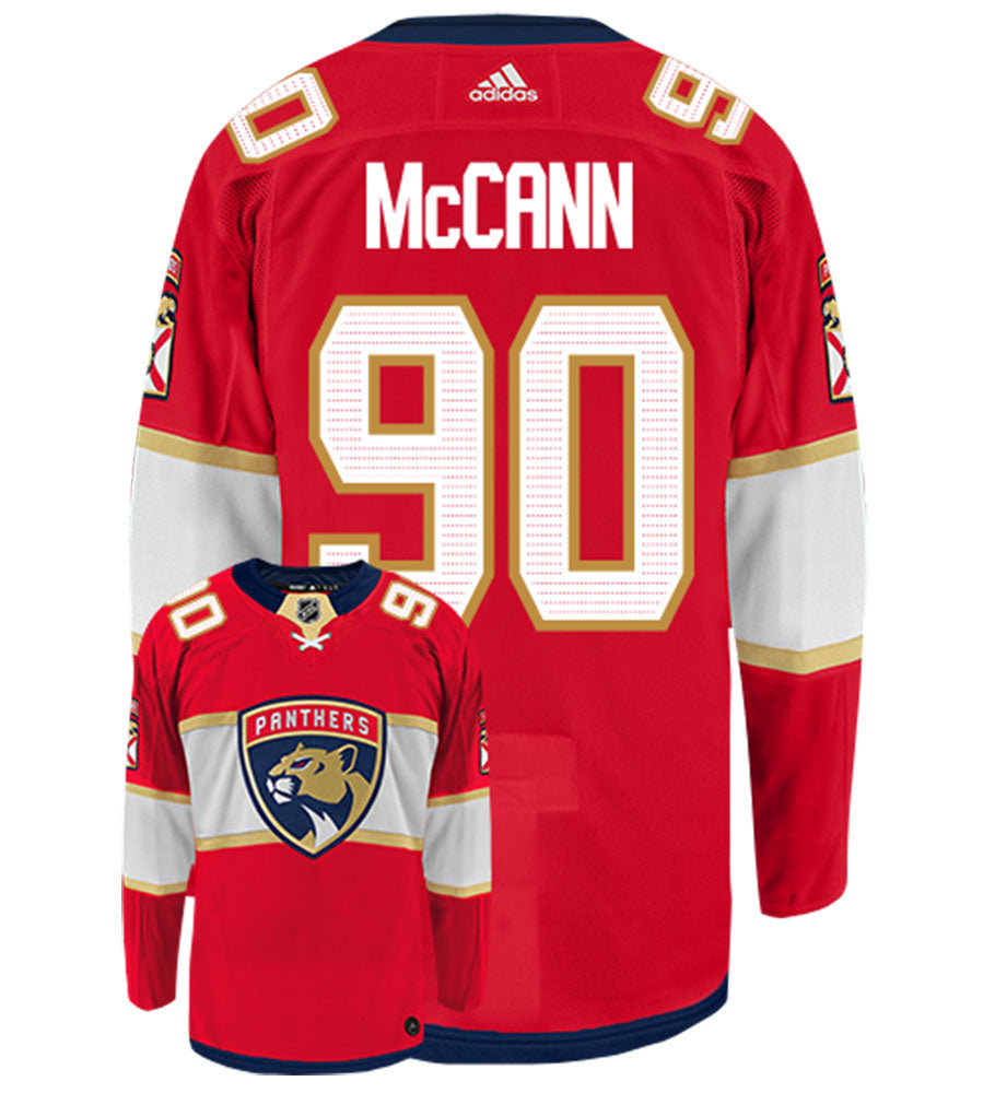Jared McCann Florida Panthers Adidas Authentic Home NHL Hockey Jersey
