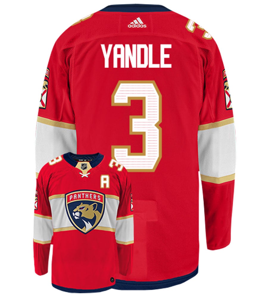 Keith Yandle Florida Panthers Adidas Authentic Home NHL Hockey Jersey