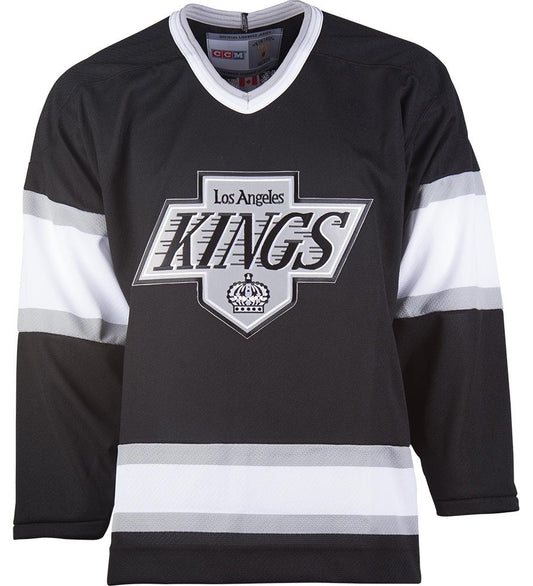Los Angeles Kings CCM Vintage 1988 Black Replica NHL Hockey Jersey