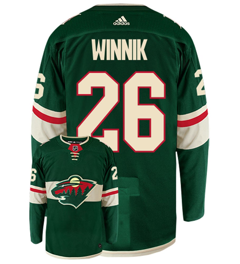 Daniel Winnik Minnesota Wild Adidas Authentic Home NHL Hockey Jersey