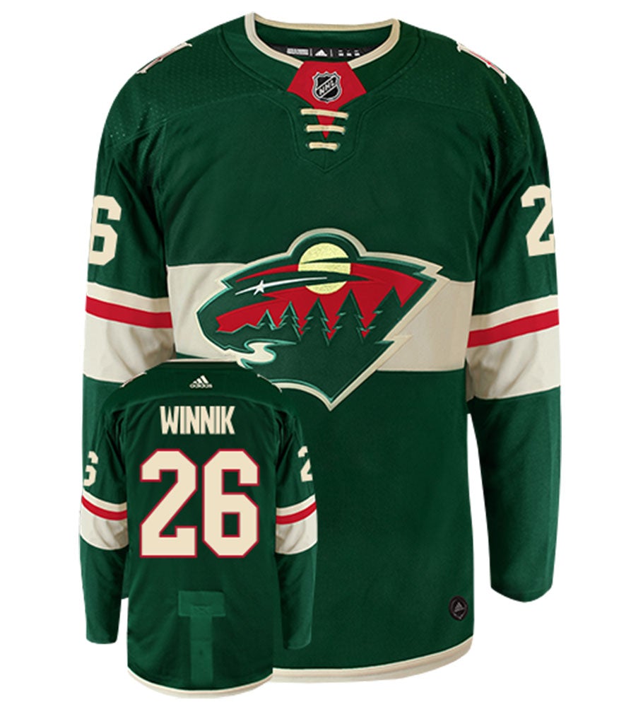 Daniel Winnik Minnesota Wild Adidas Authentic Home NHL Hockey Jersey