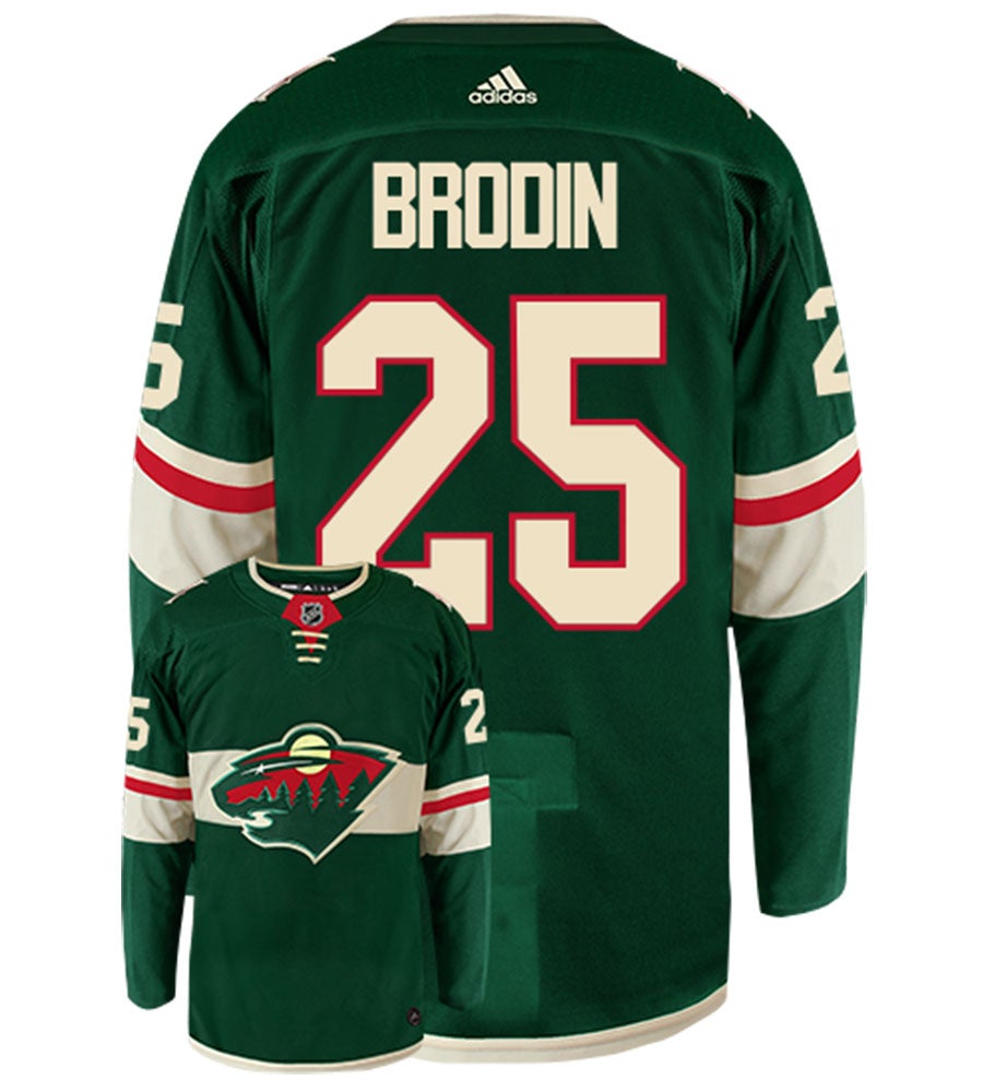 Jonas Brodin Minnesota Wild Adidas Authentic Home NHL Hockey Jersey