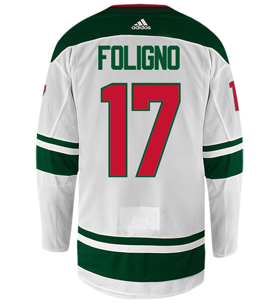 Marcus Foligno Minnesota Wild Adidas Authentic Away NHL Hockey Jersey