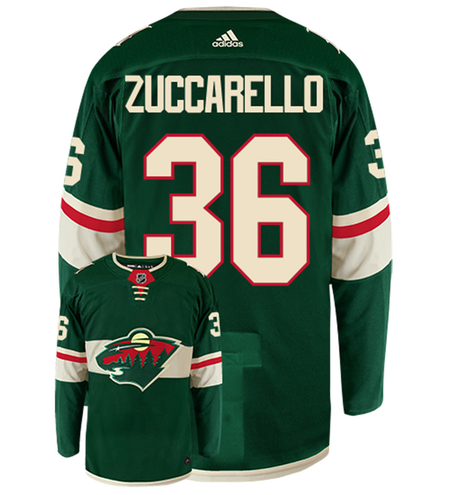 Mats Zuccarello Minnesota Wild Adidas Authentic Home NHL Hockey Jersey