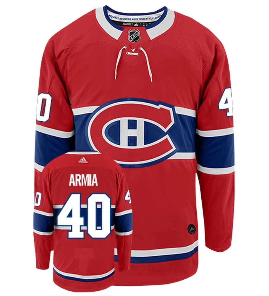Joel Armia Montreal Canadiens Adidas Authentic Home NHL Jersey