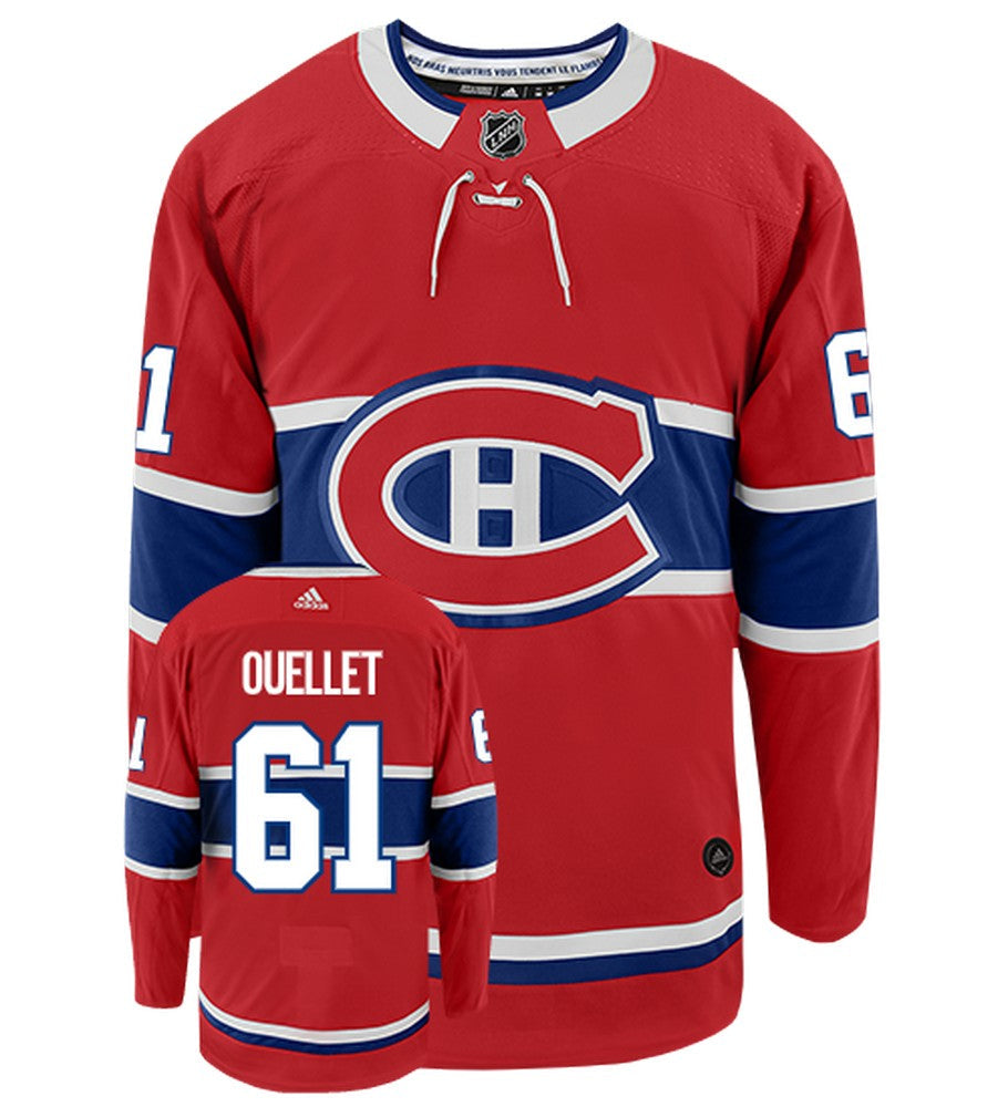 Xavier Ouellet Montreal Canadiens Adidas Authentic Home NHL Jersey