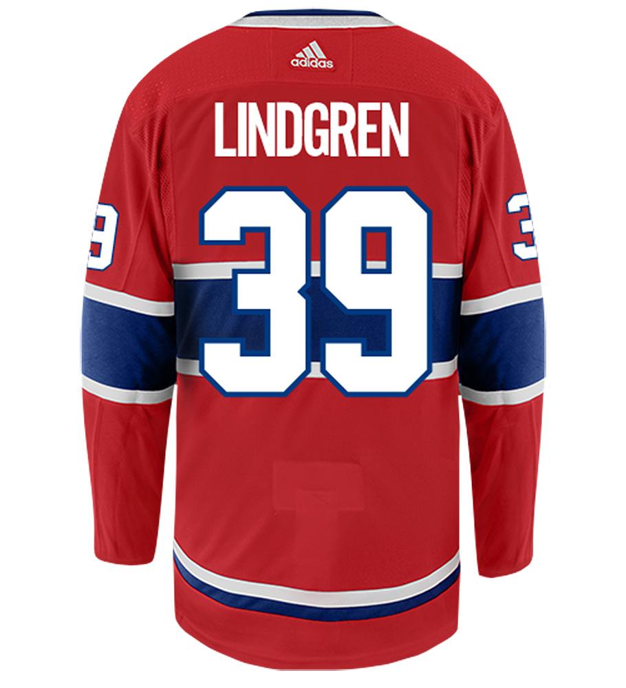 Charlie Lindgren Montreal Canadiens Adidas Authentic Home NHL Hockey Jersey