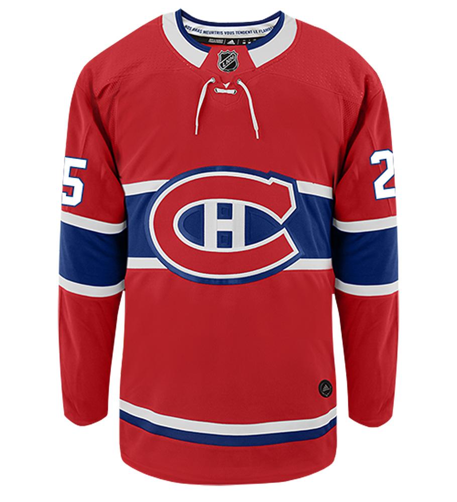 Jacob de la Rose Montreal Canadiens Adidas Authentic Home NHL Hockey Jersey