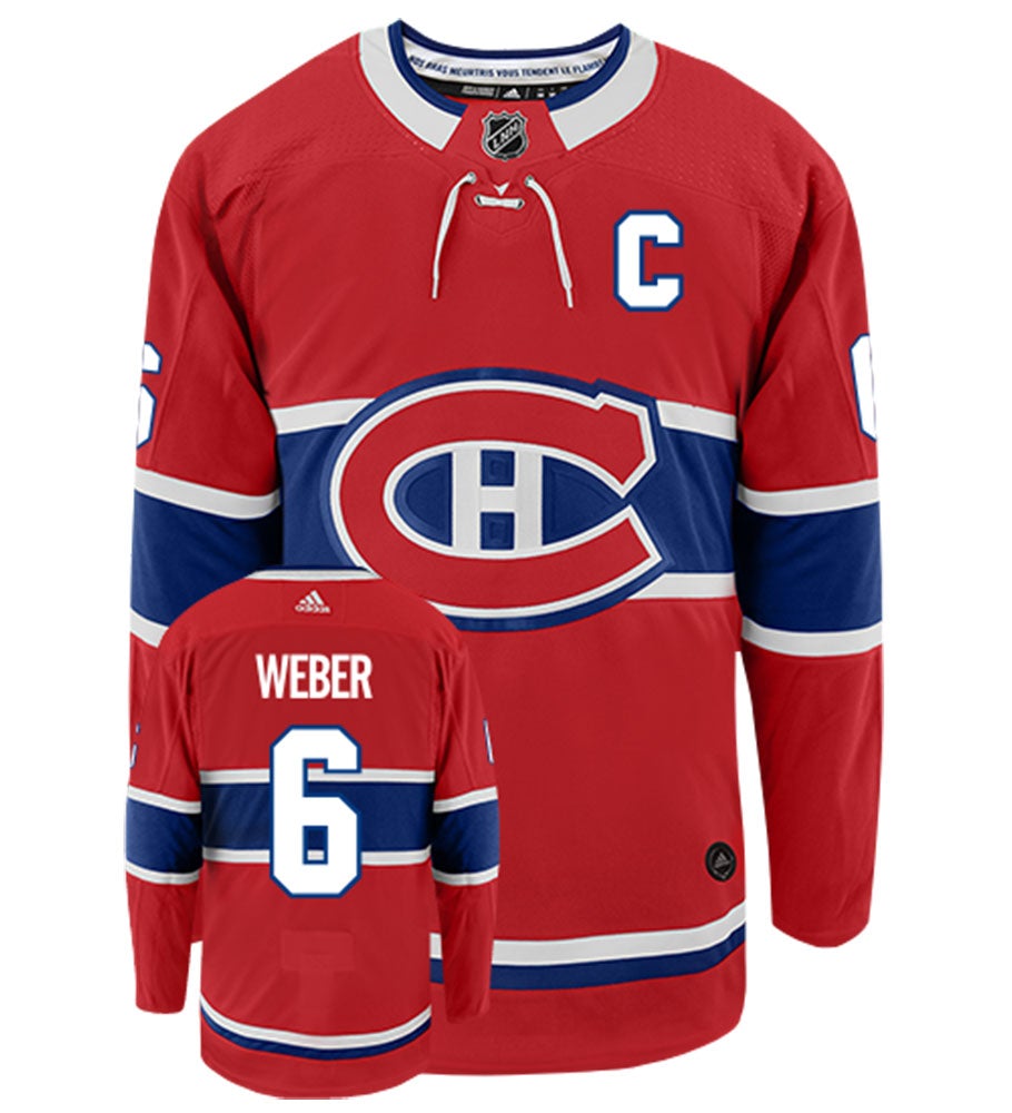 Shea Weber Montreal Canadiens Adidas Authentic Home NHL Hockey Jersey