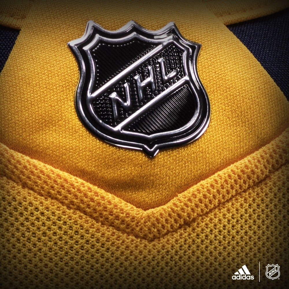 Nashville Predators Adidas Authentic Home NHL Hockey Jersey