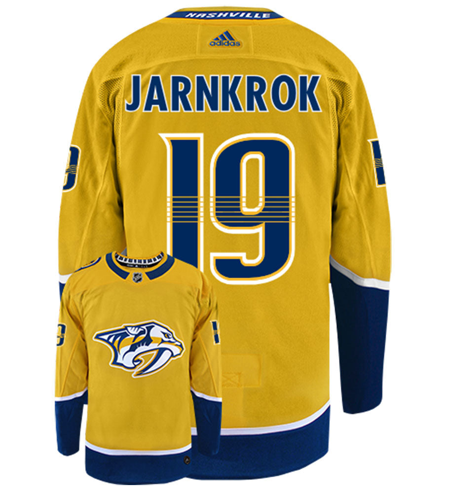 Calle Jarnkrok Nashville Predators Adidas Authentic Home NHL Hockey Jersey