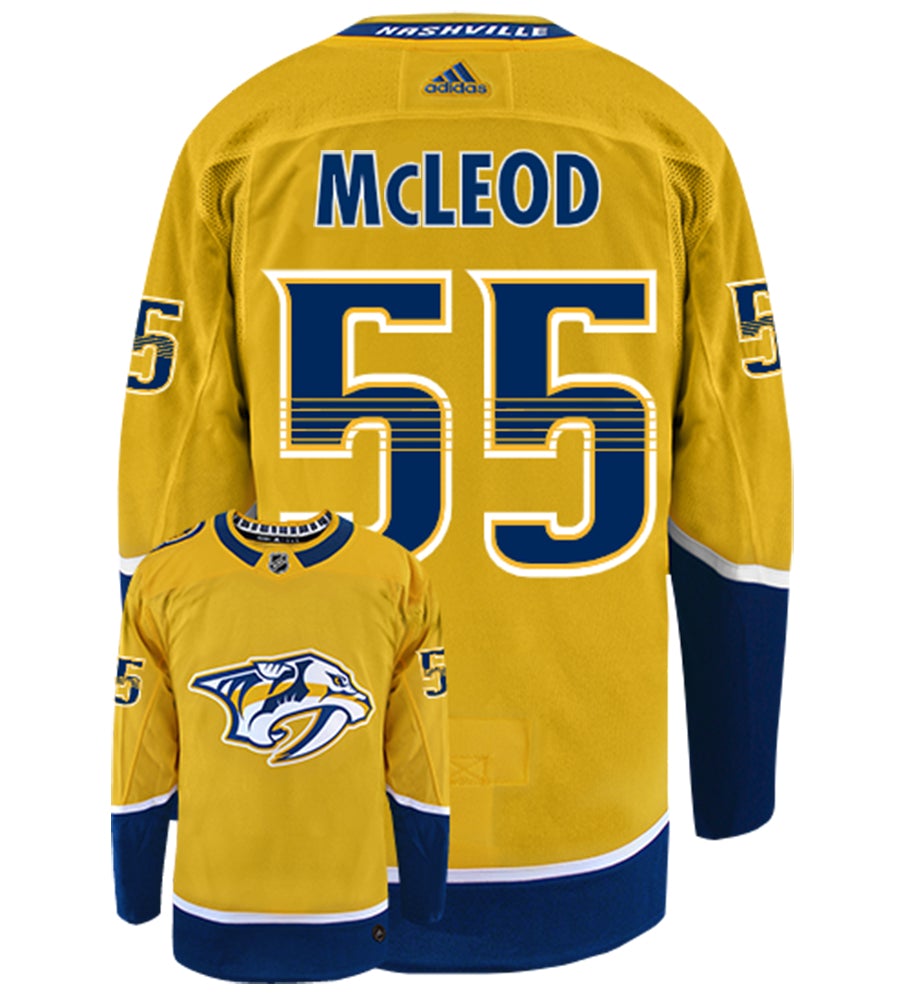 Cody McLeod Nashville Predators Adidas Authentic Home NHL Hockey Jersey